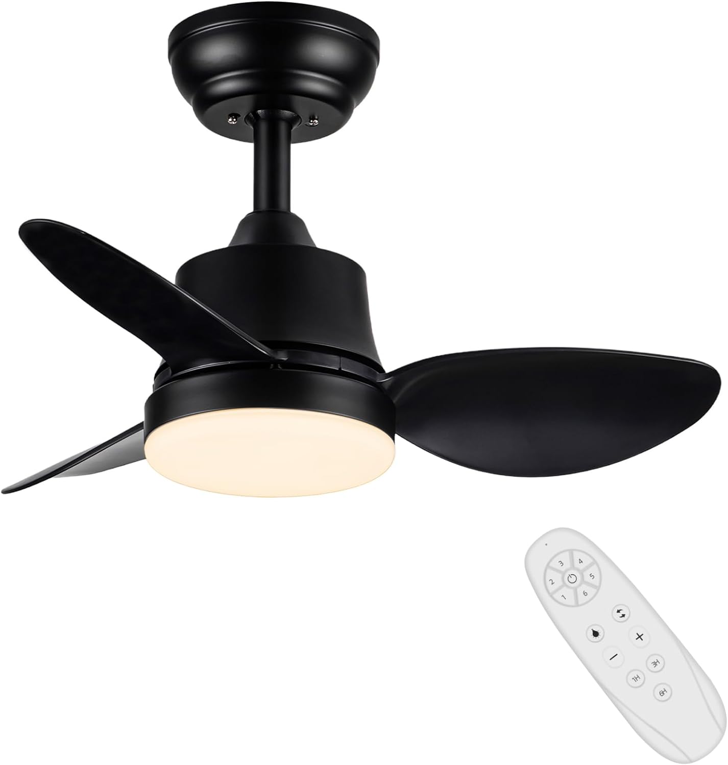 Ventilateur de plafond noir